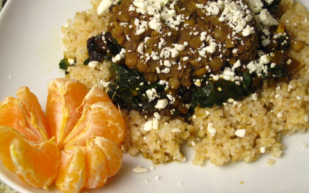 Curried Kale with Bulgur and Lentils: Thursday, January 16, 2025