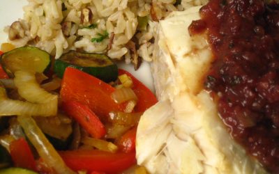 Poached Halibut with Cranberry Chutney: Tuesday, January 27, 2026