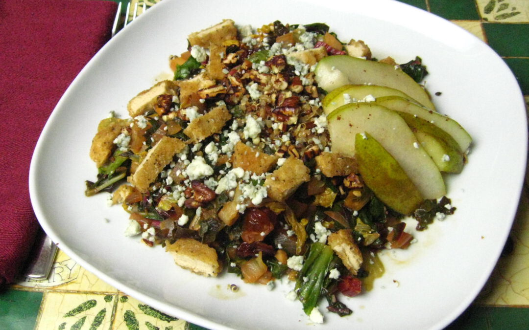 Chard with Winter Pear, Pecans and Dried Cherries: Tuesday, February 27, 2024