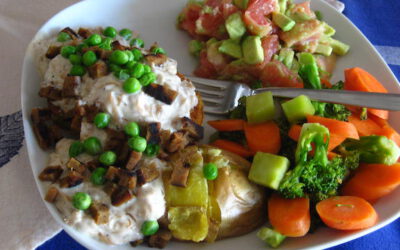 Baked Potato and Broccoli