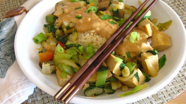 Bok Choy Stir Fry with Peanut Sauce: Monday, May 6, 2024