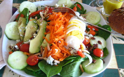 Spinach Salad with Sliced Egg and Smoky Tempeh: Monday, July 29, 2024