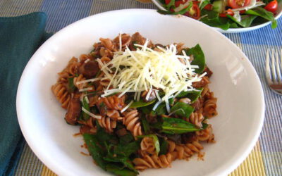 Pasta with Italian Sausage and Spinach: Thursday, May 09, 2024