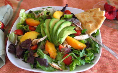 Avocado Peach and Grilled Chicken Salad: Tuesday, July 23, 2024
