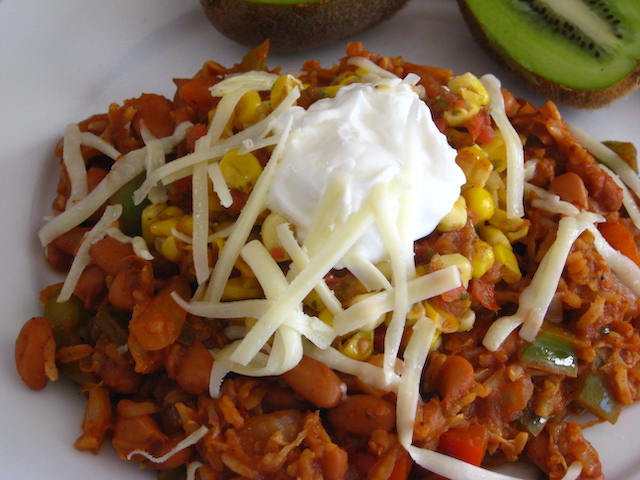 Southwest Beans ‘n’ Rice with Peppers and Sweet Corn Salsa: Wednesday, August 21, 2024