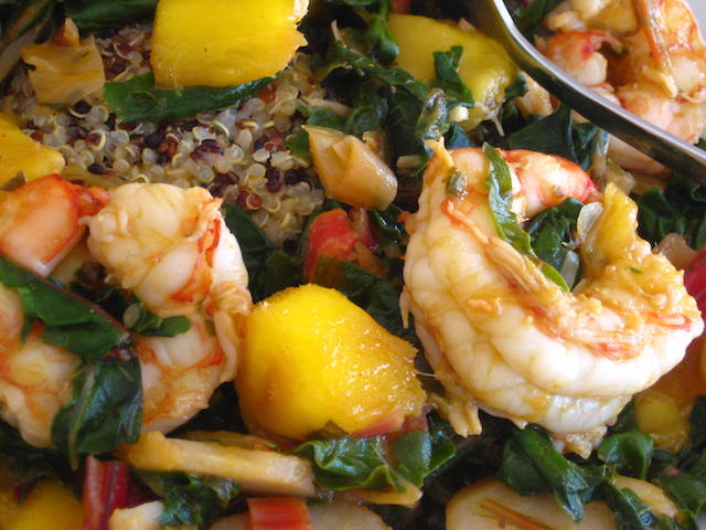 Asian-style Chard with Shrimp and Fresh Salsa: Tuesday, September 17, 2024