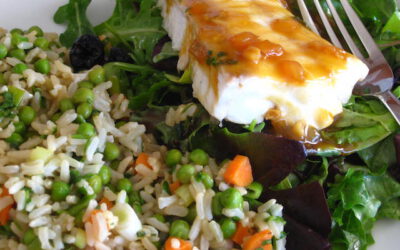 Teriyaki Cod with Pilaf and Arugula Salad: Thursday, August 29, 2024