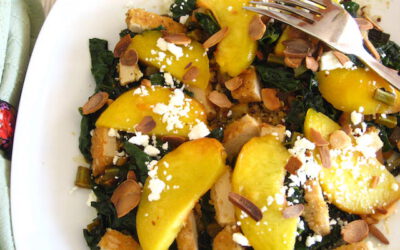 Chard with Fresh Peaches and Feta: Tuesday, August 27, 2024