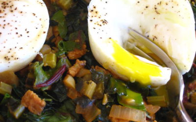 Kale with Roasted Potato Rounds, Egg and Tempeh, Thursday, September 12, 2024