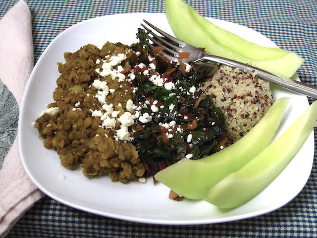 Beet Greens with Curried Lentils: Thursday, October 17, 2024