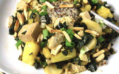 Asian-style Lacinato Kale with Baked Tofu, Pineapple and Water Chestnuts: Monday, October 28, 2024