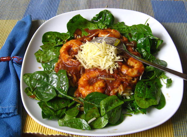 Marinara Orzo with Spinach and Shrimp: Monday, November 25, 2024